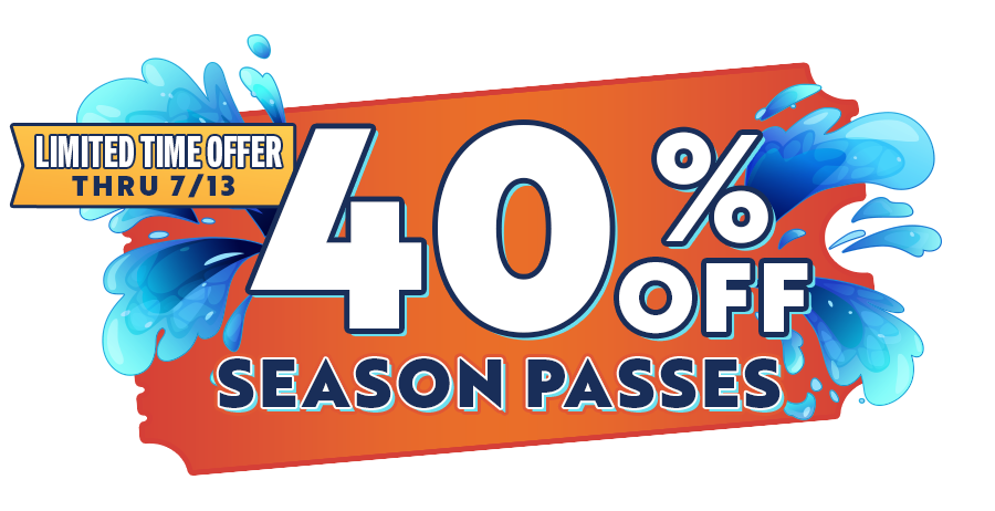 limited time offer save 40% on season passes with promo code Ship40