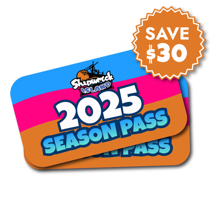 save $30 on 2 Shipwreck Island season passes