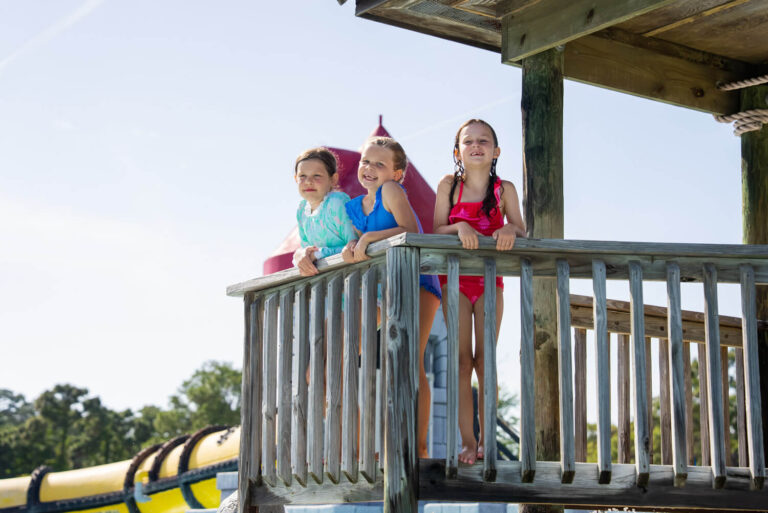 girls on a scenic lookout