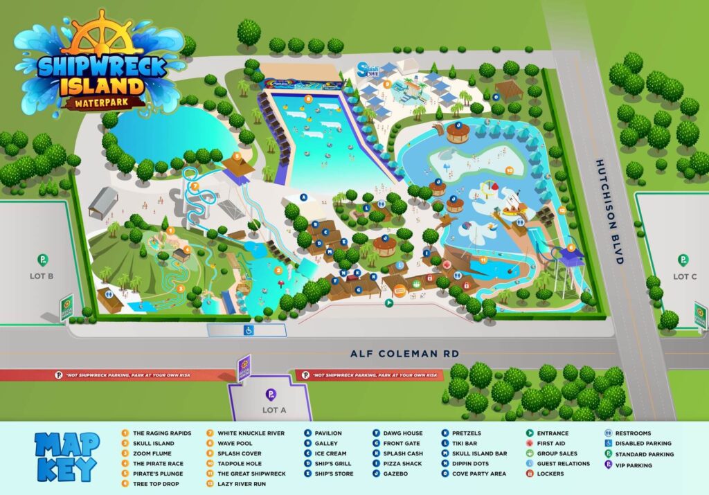 Shipwreck Island Park Map