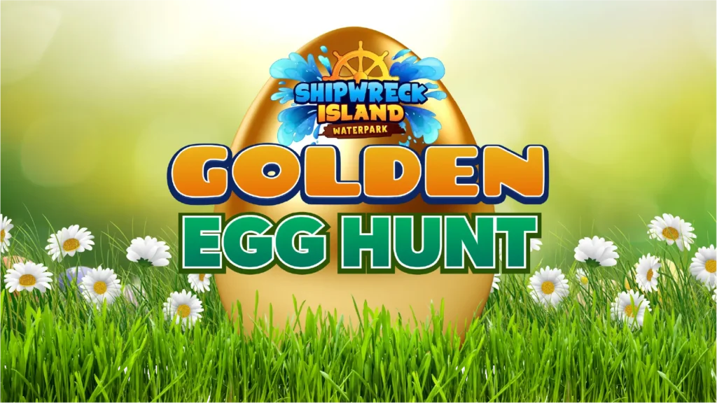 Golden Egg Hunt for Easter at Shipwreck Island