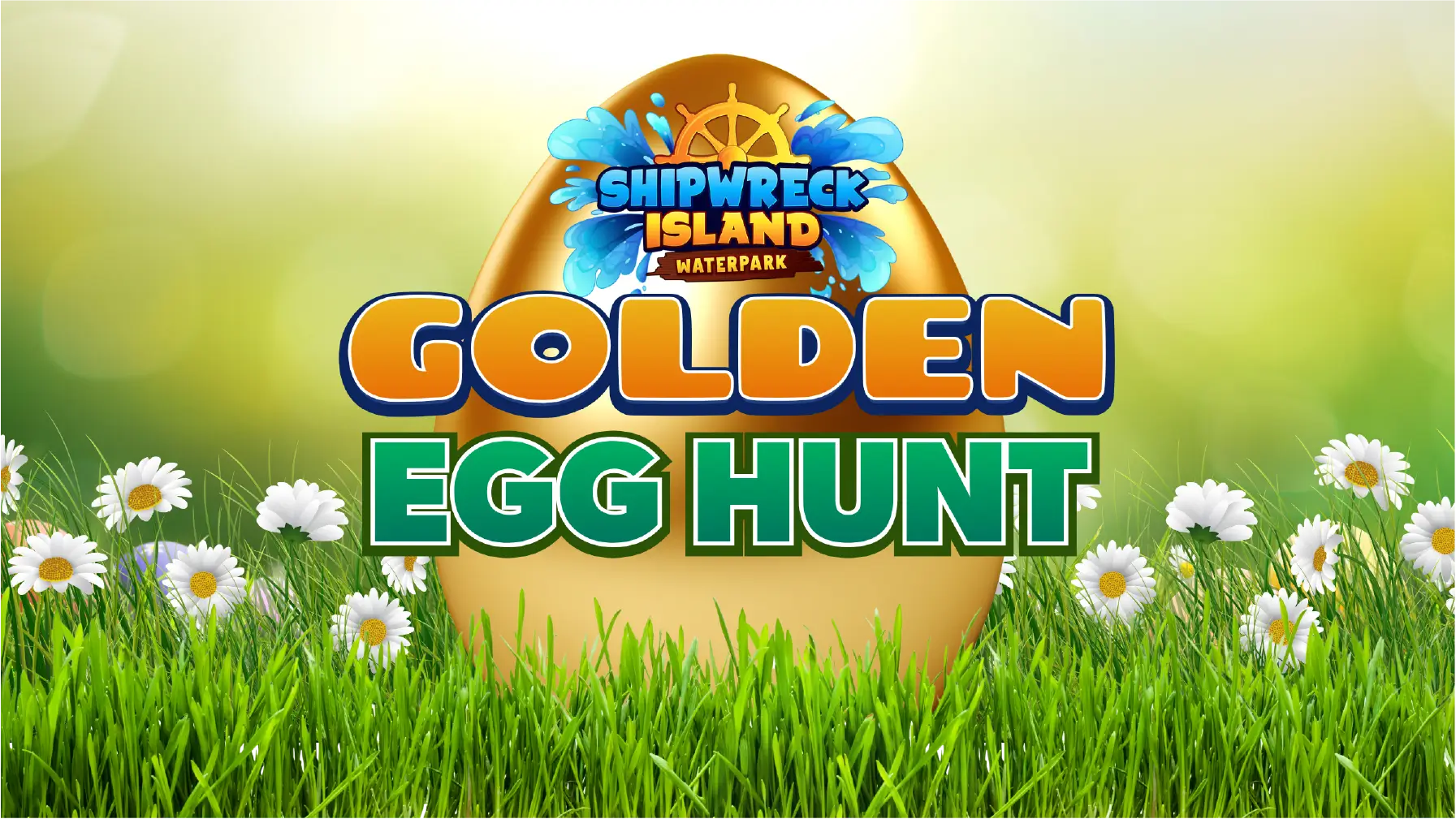 Golden Egg Hunt for Easter at Shipwreck Island