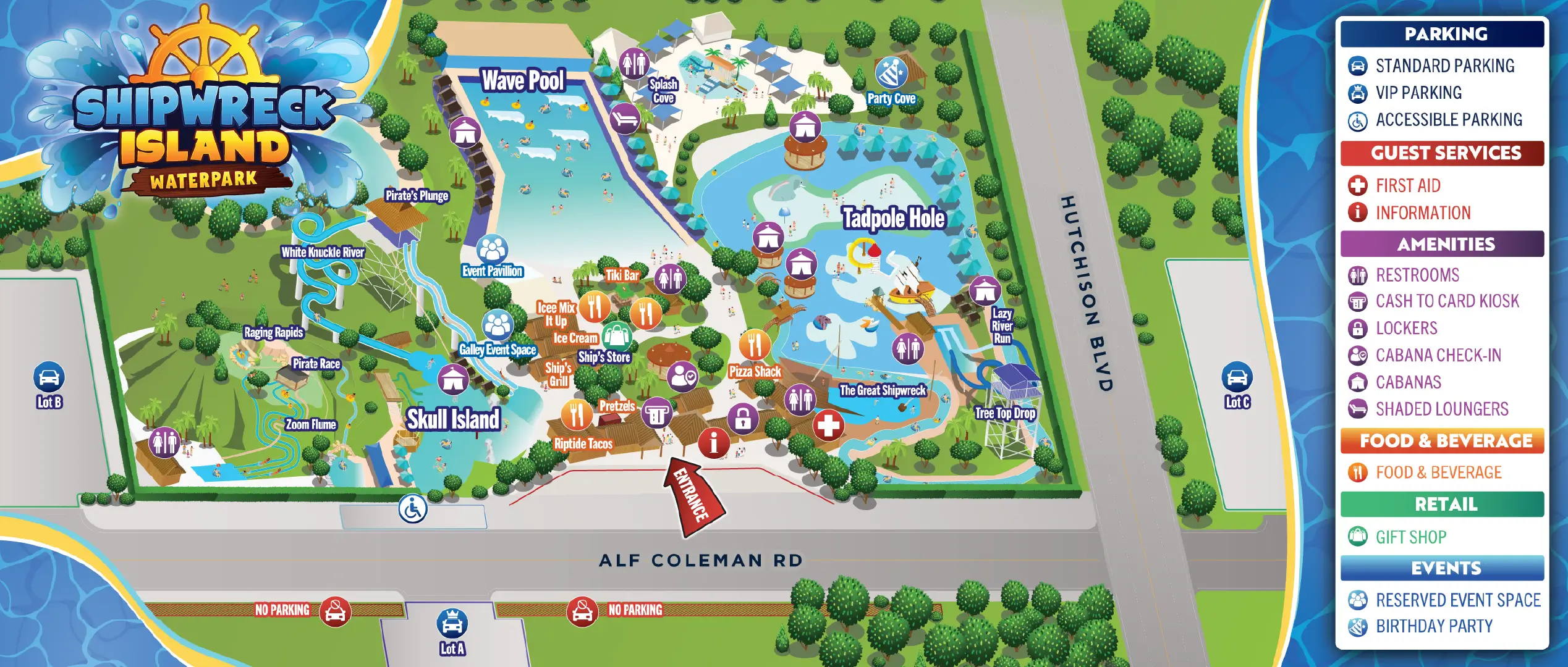 Park Map -Shipwreck Island